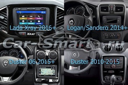 Магнитола для Renault Duster 1, Kaptur, Logan 2, Sandero 2, Nissan Terrano, Lada Largus 2021+, X-Ray (рамка-накладка взамен ШГУ) - FarCar монитор 12.3" 2K QLED на Android 14, TS10, CarPlay, 4G SIM-слот