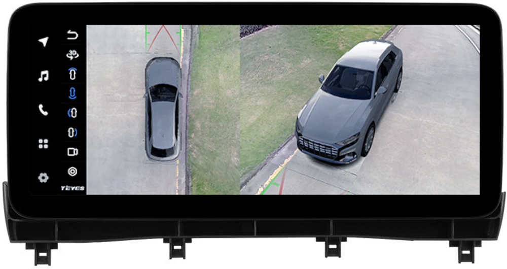 Магнитола для Lexus RX300, RX350, RX450h AL20 2019-2022 (штатная КЗВ) - Teyes LUX ONE 360 2K QLED 12.3" монитор на Android 10, CarPlay, 4G SIM-слот, 6/128 ГБ, 4 камеры в комплекте