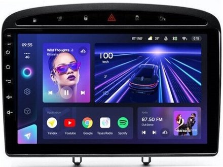 Магнитола для Peugeot 308 2007-2014, 408 2012-2022 - Teyes CC3L на Android 10, 8-ядер, CarPlay, 4G SIM-слот