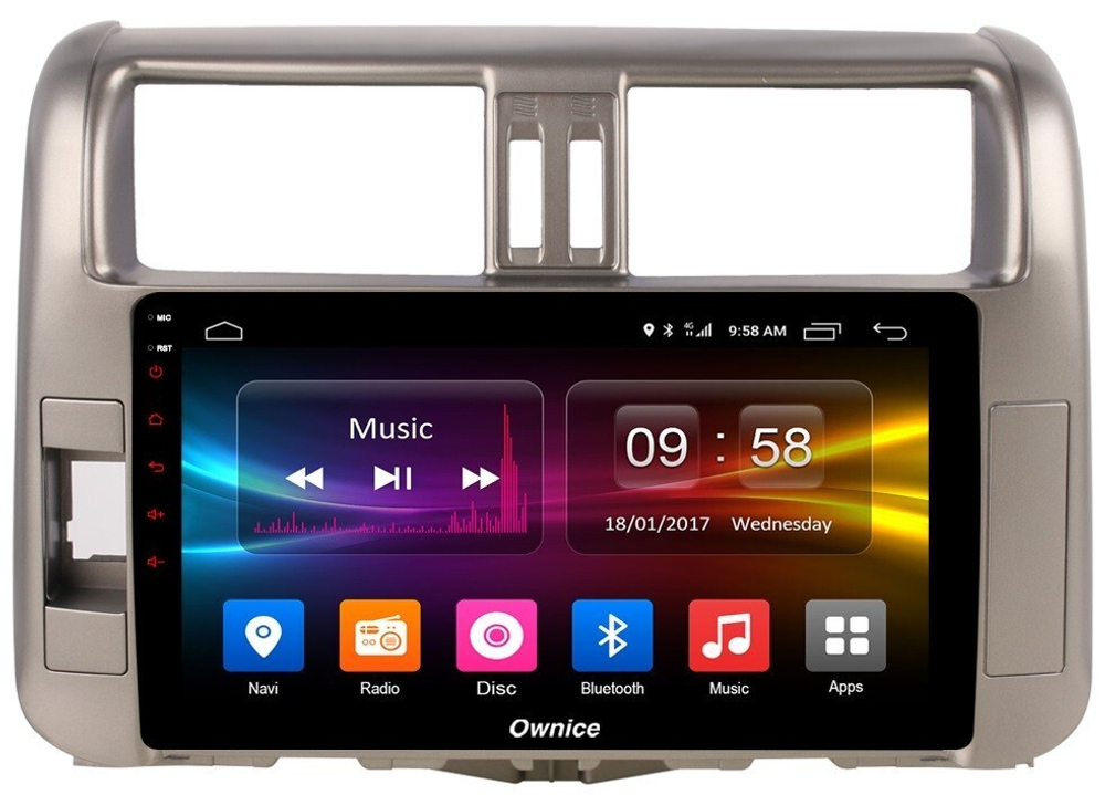 Магнитола для Toyota Land Cruiser Prado 150 2009-2013 - Kuberg OL-9613 QLed, Android 12, TS10, CarPlay, 4G SIM-слот