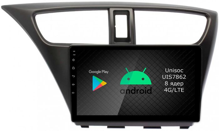 Магнитола для Honda Civic 9 2012-2015 (хэтчбэк) - Airok RI-1901 Android 12, ТОП процессор, 8/128Гб, SIM-слот