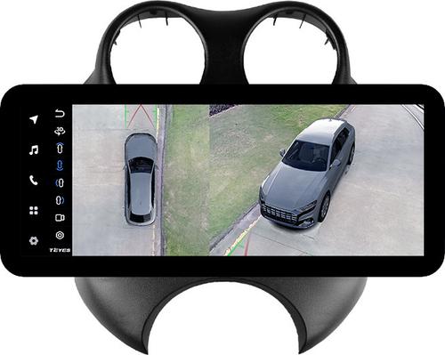 Магнитола для Nissan March K13 2010-2013 - Teyes LUX ONE 360 монитор 12.3" 2K QLED на Android 10, Быстрая, CarPlay, 4G SIM-слот, 4 камеры в комплекте