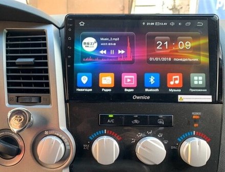 Магнитола для Toyota Tundra XK50 2007-2013,  Sequoia XK60 2007-2022 - Kuberg OL-1688 QLed, Android 12, TS10, CarPlay, 4G SIM-слот