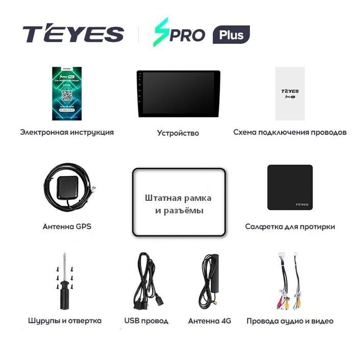 Магнитола для Toyota Crown / Crown Majesta S170 1999-2004 - Teyes CC2 PLUS монитор 10" QLED на Android 10, ТОП процессор, 4Гб+64Гб, 4G SIM-слот