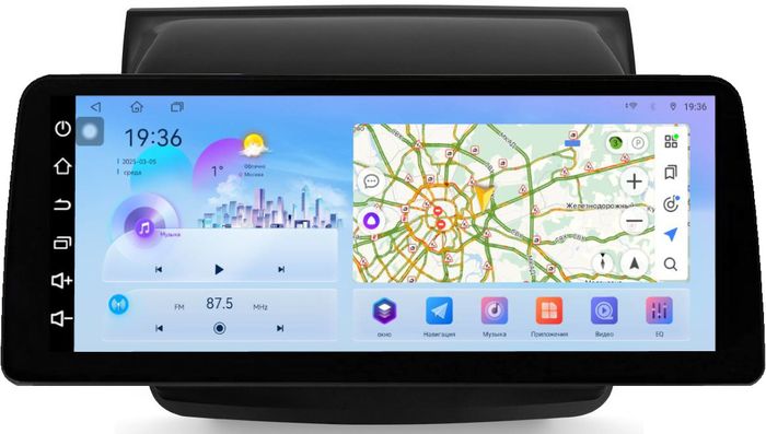 Магнитола для Mitsubishi L200 4 2006-2015, Pajero Sport 2 2008-2015 - FarCar монитор 12.3" 2K QLED на Android 14, Быстрая, CarPlay, 4G SIM-слот