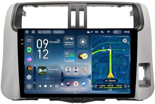 Магнитола для Toyota Land Cruiser Prado 150 2009-2013 (правый руль) - Teyes CC4-PRO монитор 9.5" 2K QLED на Android 13, Snapdragon 778G, ИИ, CarPlay, DSP, 4G SIM-слот