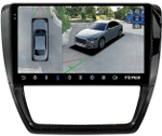 Магнитола для Volkswagen Jetta 6 2011-2018 - Teyes CC3-2K-360 на Android 10, 2K QLED, 6Гб+128Гб, CarPlay, 4G SIM-слот, 4 камеры в комплекте