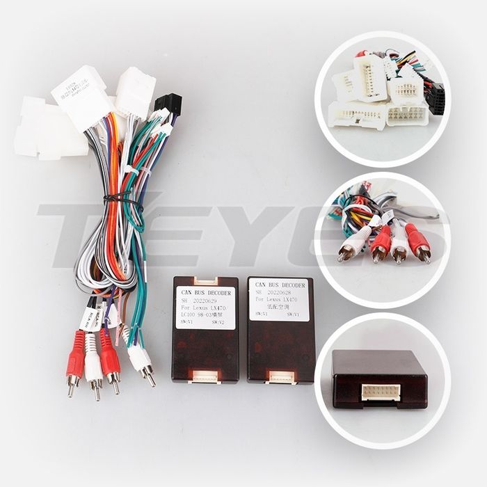 Магнитола для Toyota Land Cruiser 100, Lexus LX470 1998-2002 (левый руль, климат на ШГУ) - Teyes CC4L монитор 10" IPS на Android 14, Snapdragon 662, CarPlay, 4G SIM-слот