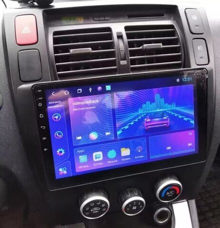 Магнитола для Hyundai Tucson 2004-2009 - Canbox 1065 Qled, Android 10, ТОП процессор, SIM-слот