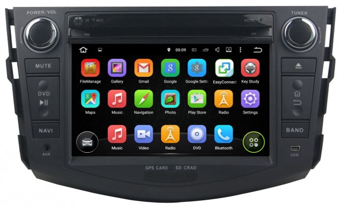 Магнитола для Toyota RAV4 30 2005-2012, Vanguard - Kuberg KD-7606-P5-32 на Android 10