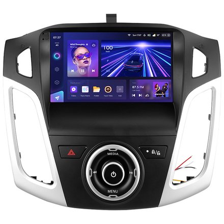 Магнитола для Ford Focus 3 2011-2019 (поддержка автопарковки) - Teyes CC3-2K QLed Android 10, ТОП процессор, 4G SIM-слот, CarPlay