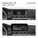 Магнитола для BMW 5 F10 2013-2017 NBT - Teyes LUX ONE ROUND монитор 12.3" 2K QLED на Android 10, Быстрая, CarPlay, 4G SIM-слот
