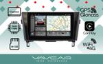 Магнитола для Nissan X-Trail T32, Qashqai J11 2014-2022 (маленькая рамка) - Vaycar VA51-0665-2K на Android 13, Быстрая, 2K QLED, CarPlay, 4G SIM-слот
