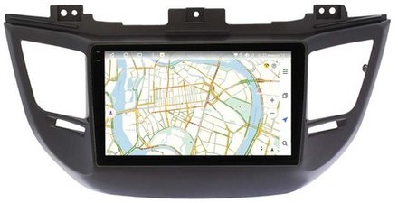 Магнитола для Hyundai Tucson 2016-2018 (рамка черная) - Vaycar VA23-0546-2K на Android 13, 8-ядер, 2K QLED, ТОП процессор, CarPlay,4G SIM-слот