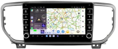 Магнитола для KIA Sportage 2018-2021 (рамка черная) - Kuberg OL-9780-2 (кнопки и крутилки) Android 13, TS20, 6+128Гб, CarPlay, 4G SIM-слот