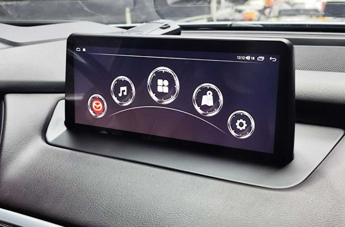 Магнитола для Mazda CX-9 2016-2022 - Kuberg HP-M1204-FW монитор 12.3" на Android 11, Быстрая, CarPlay, 4G SIM-слот
