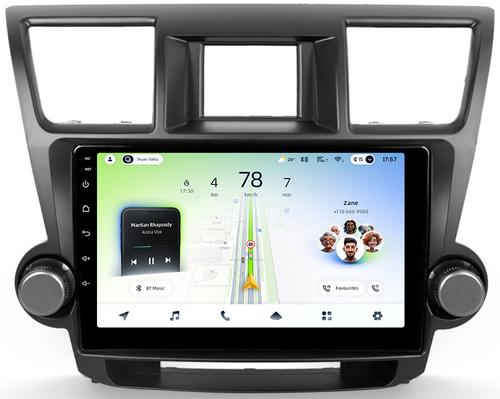 Магнитола для Toyota Highlander 2 XU40 2007-2013 (крутилки активные) - Teyes CC4L монитор 10" IPS на Android 14, Snapdragon 662, CarPlay, 4G SIM-слот
