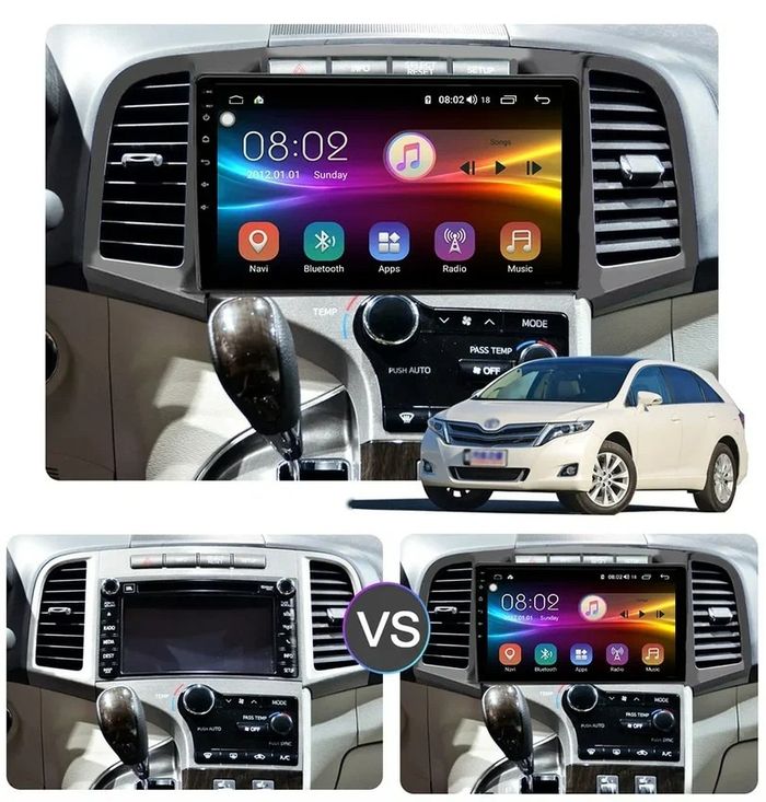Магнитола для Toyota Venza 2008-2016 - Kuberg OL-9426 QLed+2K, Android 13, UIS7870 (DUDU7), CarPlay, SIM-слот