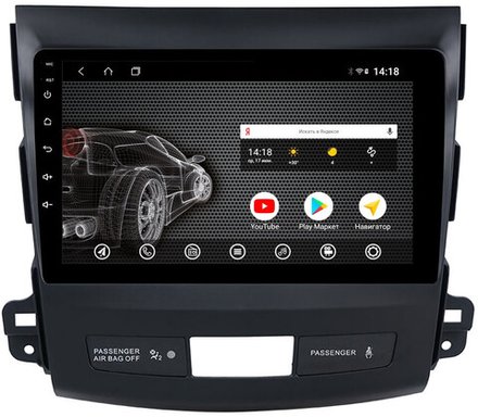 Магнитола для Mitsubishi Outlander XL, Peugeot 4007, Citroen C-Crosser - AK385R9-MTK Android 10, 8-ядер, 2Гб-32Гб