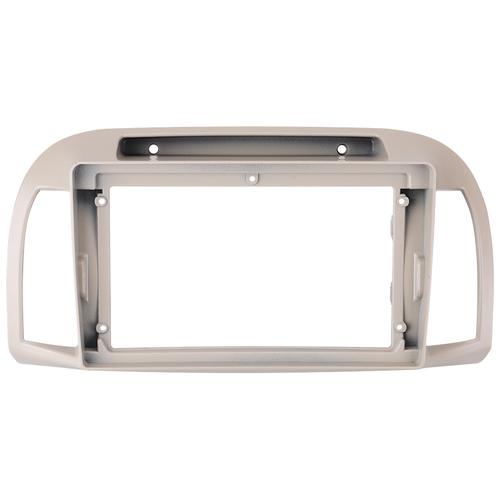 Комплект рамки с разъёмами 9" Nissan March 3 K12 2002-2010 серебро
