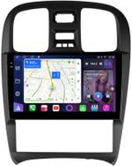 Магнитола для Hyundai Sonata 4 2001-2013 - FarCar 3062M монитор 9.5" QLED на Android 14, TS18, CarPlay, 4G SIM-слот