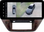 Магнитола для Nissan Patrol Y61 2004-2010 (рамка дерево) - Teyes LUX ONE 360 монитор 12.3" 2K QLED на Android 10, Быстрая, CarPlay, 4G SIM-слот, 4 камеры в комплекте