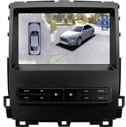 Магнитола для Lexus GX470 J120, Toyota Land Cruiser Prado 120 (климат на ШГУ, рамка тип 2) - Teyes CC3-2K-360 на Android 10, 2K QLED, 6Гб+128Гб, CarPlay, 4G SIM-слот, 4 камеры в комплекте