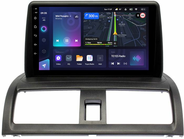 Магнитола для Honda Accord 7 2003-2008 (рамка наверх) - Teyes CC3L монитор 9" IPS на Android 10, CarPlay, 4G SIM-слот