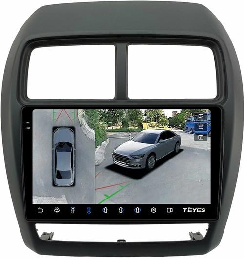 Магнитола для Mitsubishi ASX 2017+ - Teyes CC3-2K-360 монитор 9.5" 2K QLED на Android 10, 6Гб+128Гб, CarPlay, 4G SIM-слот, 4 камеры в комплекте