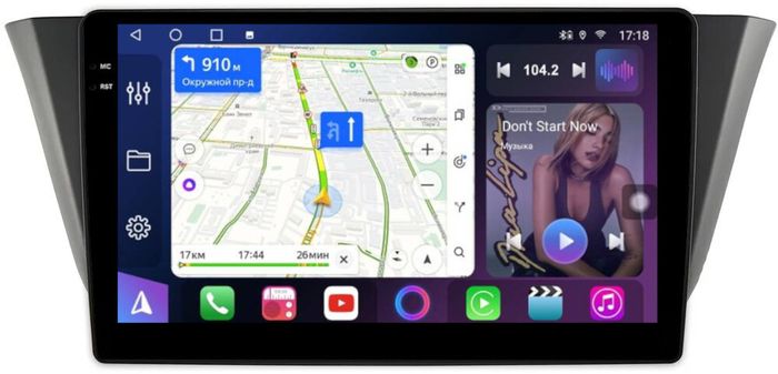 Магнитола для Iveco Daily 2015+ - FarCar S500-TS10 монитор 9.5" QLED на Android 14, Быстрая, CarPlay, 4G SIM-слот