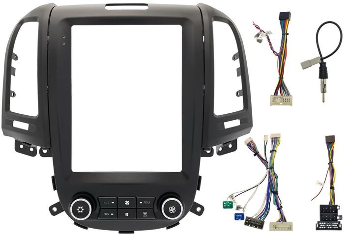 Магнитола для Hyundai Santa Fe 2 2006-2012 (климат, без штатного усилителя, рамка тип 2) - Teyes TPRO 2 монитор 9.7" QLED в стиле "Тесла" на Android 10, Быстрая, 4G SIM-слот