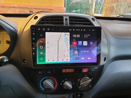 Магнитола для Toyota RAV4 2 2000-2003 - FarCar DX3064M монитор 9.5" IPS на Android 13, 4+64Гб, CarPlay