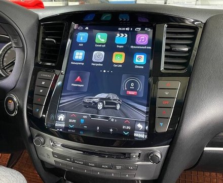 Магнитола для Infiniti QX60, JX35 (пластиковый верх) - Kuberg NH-I1201-1 ("Тесла-Стиль") Android 10, 4ГБ+64ГБ, SIM-слот