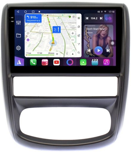 Магнитола для Renault Duster 1 2010-2015, Nissan Terrano 2014+ - FarCar 3050M монитор 9.5" QLED на Android 14, TS18, CarPlay, 4G SIM-слот