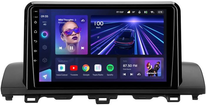 Магнитола для Honda Accord 10 2017-2021 (штатный 360) - Teyes CC3 Android 10, ТОП процессор, 4/32 Гб, CarPlay, SIM-слот