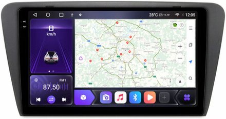 Магнитола для Skoda Octavia A7 2013-2020 - Kuberg OL-1916 QLed+2K, Android 12, TS10,  CarPlay, 4G SIM-слот