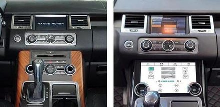 Сенсорная панель климата Range Rover Sport 2009-2013 - Kuberg ZF-2012 с 10" экраном LCD/ЖК, съёмные боковые планки