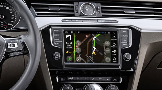 Навигационный блок для Volkswagen Passat 2015+ (поддержка штатного усилителя и кругового обзора) - Kuberg DZ-218 на Android 9.0, 2Гб-32Гб, 4G-SIM