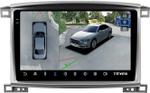 Магнитола для Toyota Land Cruiser 100, Lexus LX470 2002-2007 (климат на цветном экране) - Teyes CC3-2K-360 на Android 10, Быстрая, 2K QLED, CarPlay, 4G SIM-слот, 4 камеры в комплекте