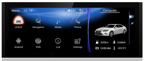 Магнитола для Lexus IS 2013-2019 (джойстик в виде мышки) - RDL-LEX-IS-High монитор 10.25" на Android 13, 8Гб+128Гб, CarPlay, 4G SIM-слот