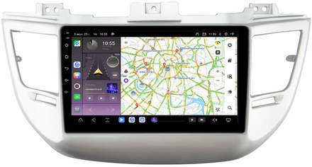 Магнитола для Hyundai Tucson 2016-2018 - Kuberg QLed, Android 13, TS20, CarPlay, SIM-слот