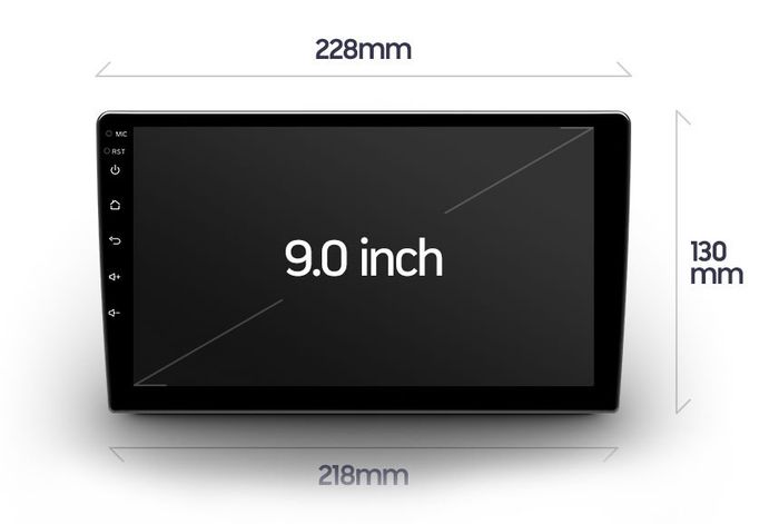 Магнитола для 9" рамки - CanBox Android 10, 8-ядер, SIM-слот