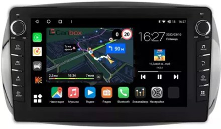 Магнитола для Smart ForTwo/ForFour 2014-2022 - Canbox 9-019 Android 10, ТОП процессор, CarPlay, 4G SIM-слот