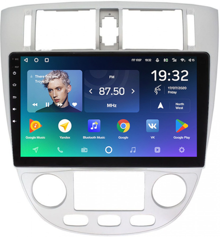 Магнитола для Chevrolet Lacetti седан/универсал, Daewoo Gentra (климат, рамка серебро) - Teyes CC2 PLUS Android 10, ТОП процессор, 4-64, SIM-слот