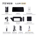 Магнитола для Lexus ES250 2012-2015 (монохром) - Teyes LUX ONE монитор 12.3" 2K QLED на Android 10, Быстрая, CarPlay, 4G SIM-слот, джойстик