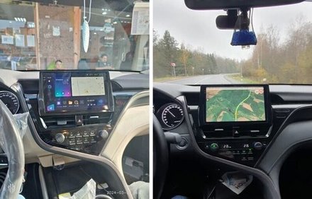 Магнитола для Toyota Camry 70 (75) 2021-2023 - Teyes CC3-2K-360 на Android 10, 2K QLED, 6Гб+128Гб, CarPlay, 4G SIM-слот, 4 камеры в комплекте