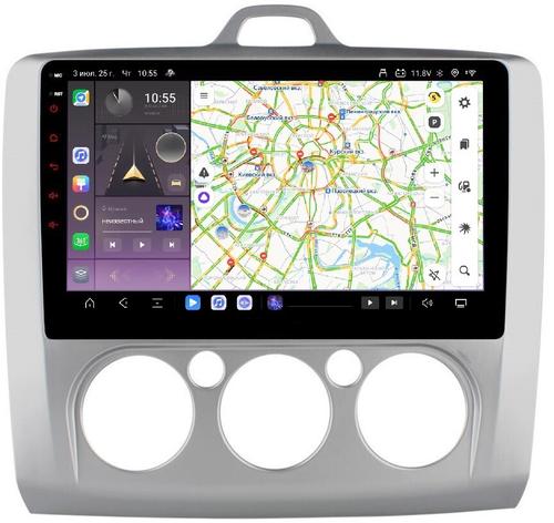 Магнитола для Ford Focus II 2004-2011 (кондиционер) - Kuberg OL-9201-M QLed, Android 13, TS20, CarPlay, SIM-слот