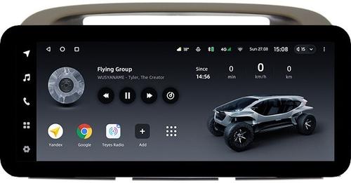 Магнитола для Toyota Camry 30 2001-2006 (рамка оливковая) - Teyes LUX ONE ROUND монитор 12.3" 2K QLED на Android 10, CarPlay, 4G SIM-слот