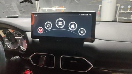 Магнитола для Mazda CX-5 KF 2017-2022 (рынок РФ/Европа) - Kuberg HP-M1211 монитор 12.3" в стиле Audi на Android 11, CarPlay, 4G SIM-слот (поддержка Bose и 360)