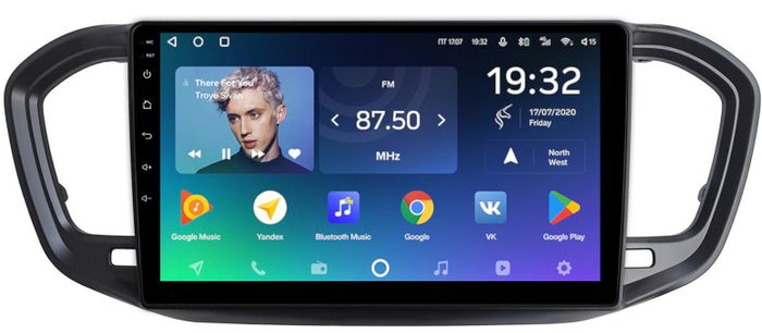 Магнитола для Lada Vesta NG 2023+ (ШГУ, рамка черная матовая 9) - Teyes CC2 PLUS на Android 10, ТОП процессор, 4-64, SIM-слот